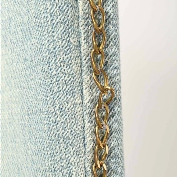 Cache Jeans Stretch Gold chain link Jeans size 12 - Picture 4 of 8